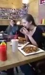 Eating hamburger challenge